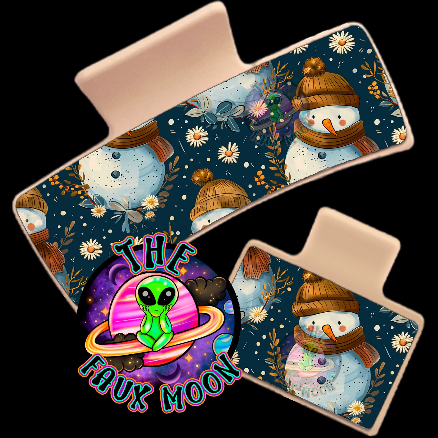 Snowman with Flowers