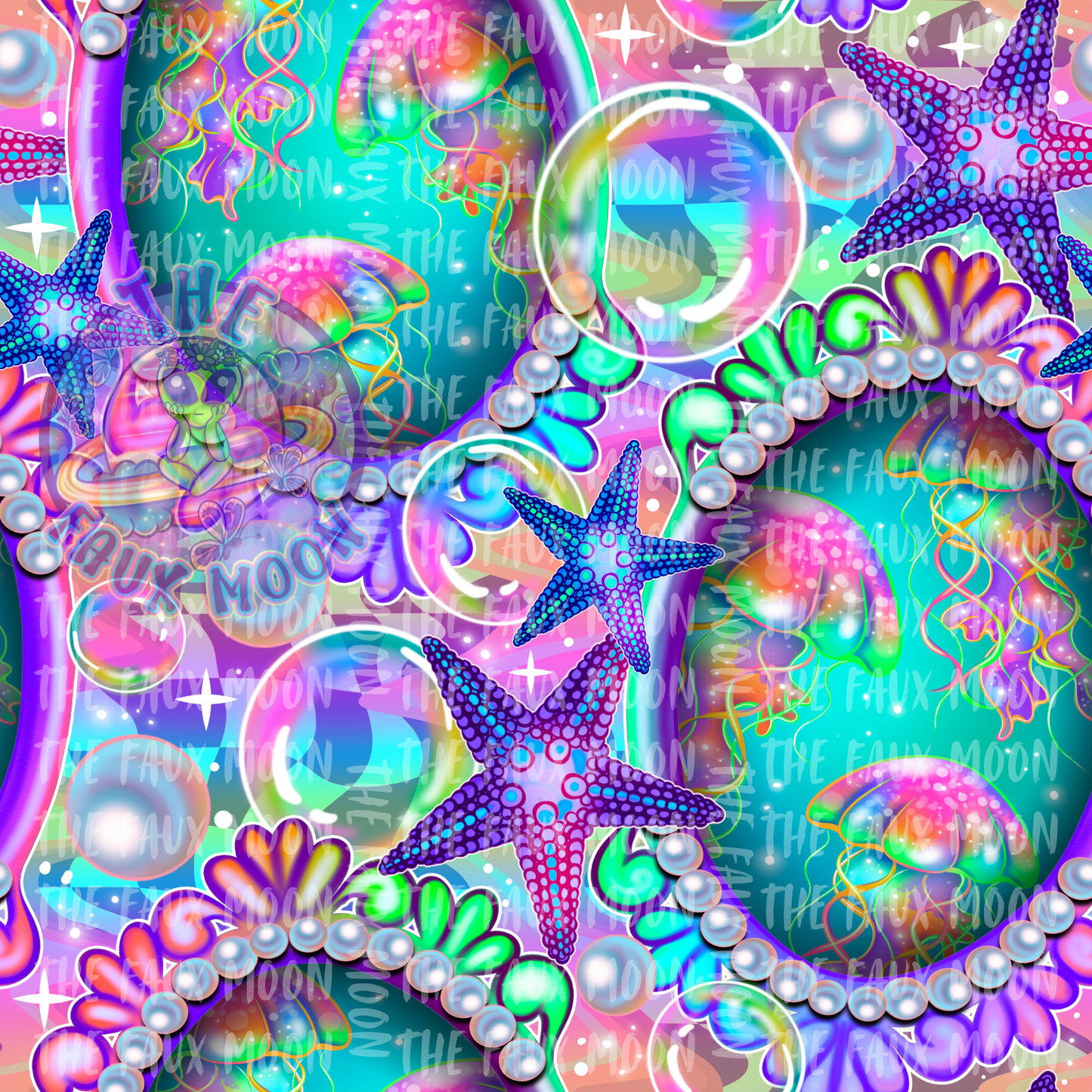 Framed Jellyfish—Sublimation