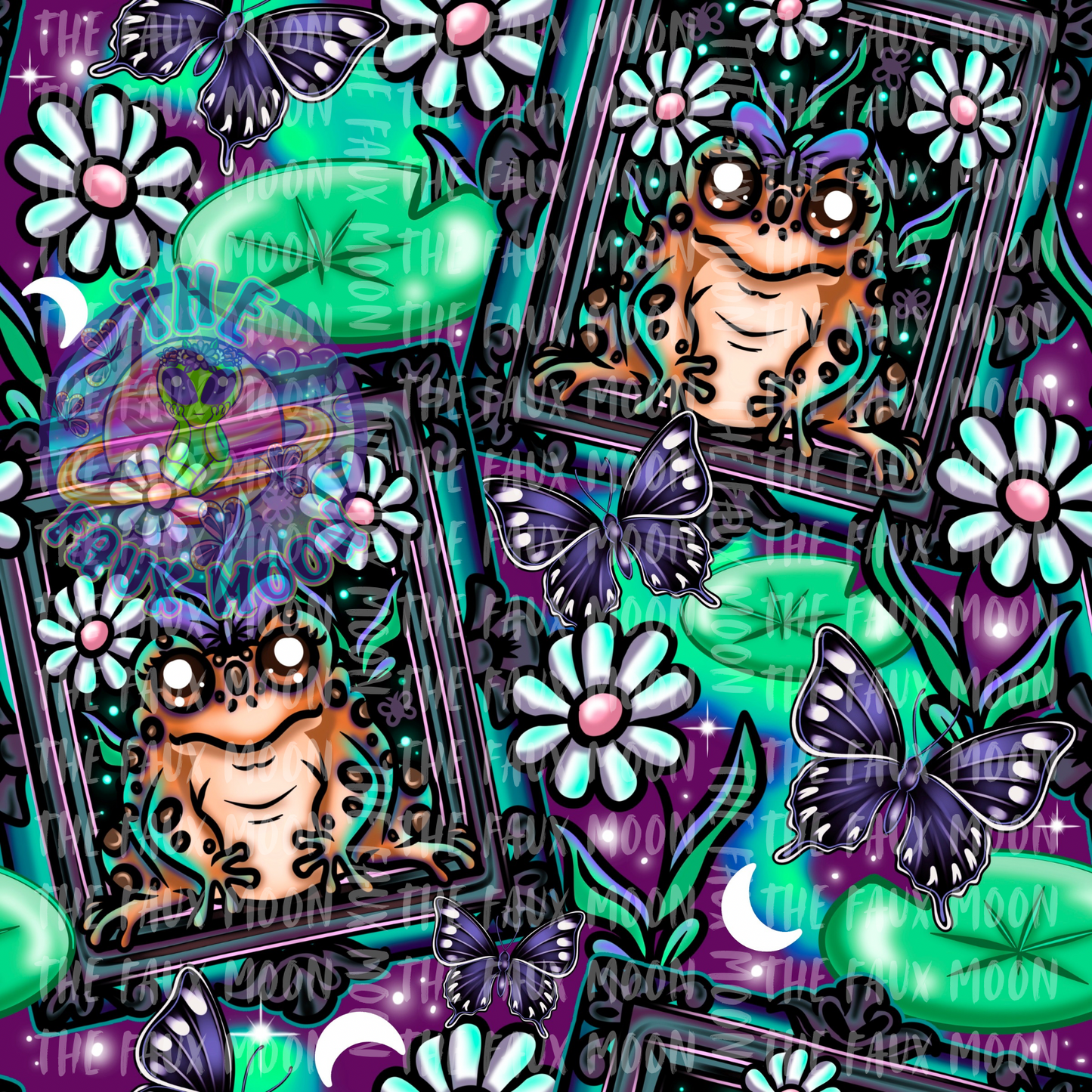 Framed Frogs—Faux