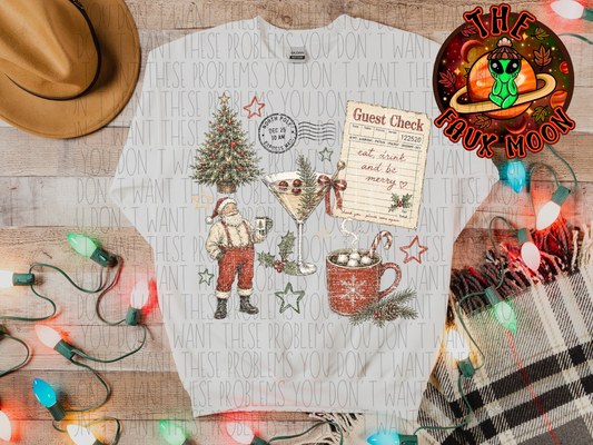 Santa Guest Check Shirt—LEAVE NOTES
