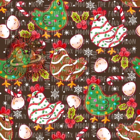 Christmas Chickens —Sublimation