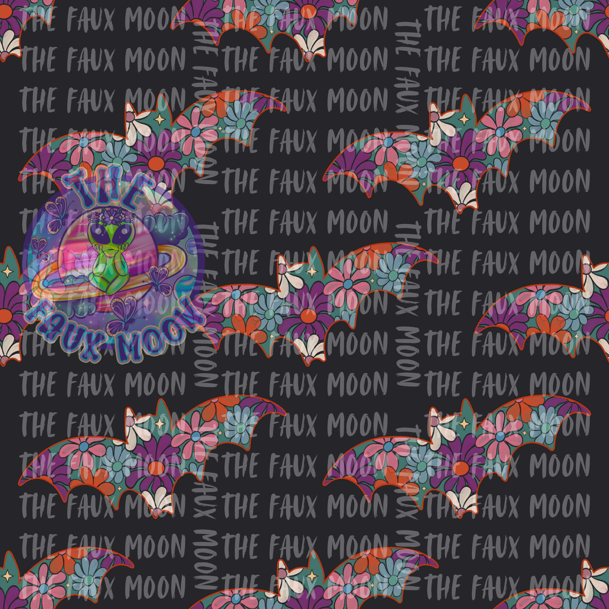 Floral Bat —Faux
