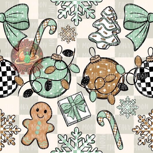 Teal Christmas—Sublimation