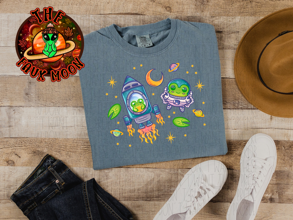 Space Frog Shirt—LEAVE NOTES