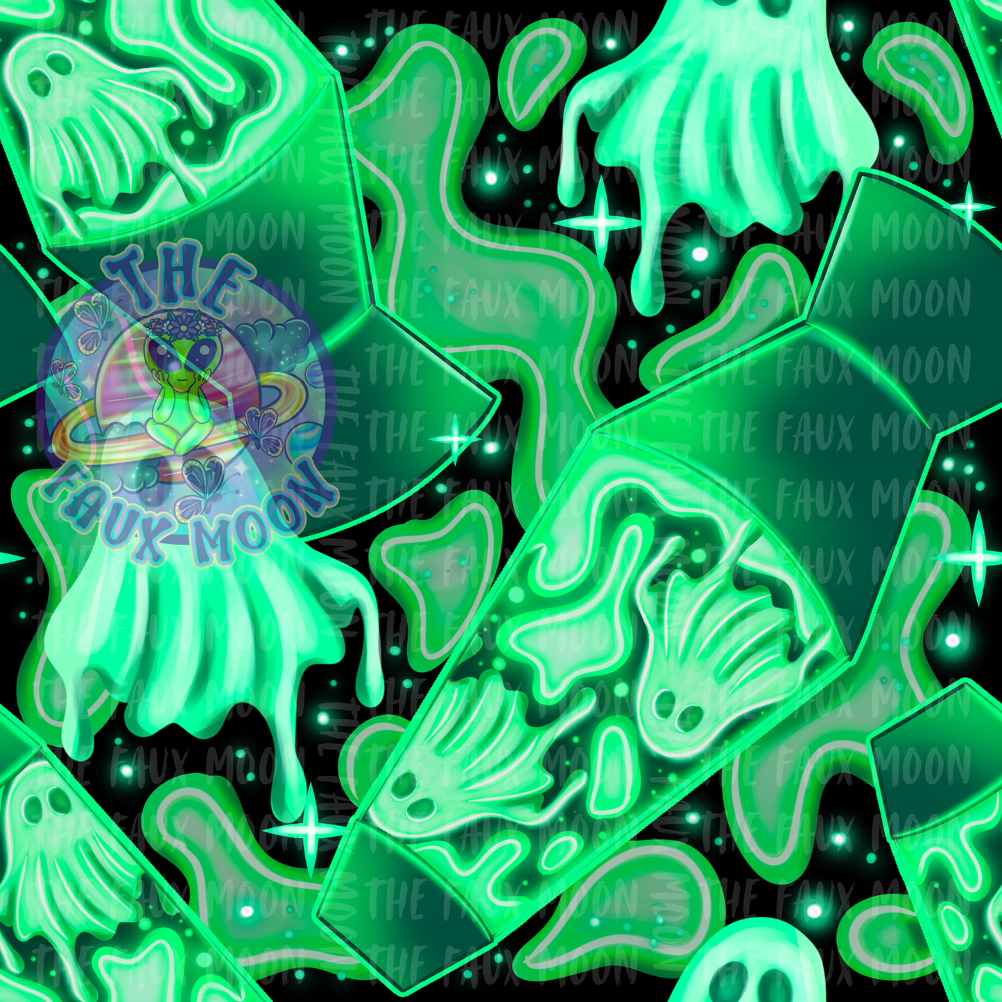 Green Ghost Lava—Faux