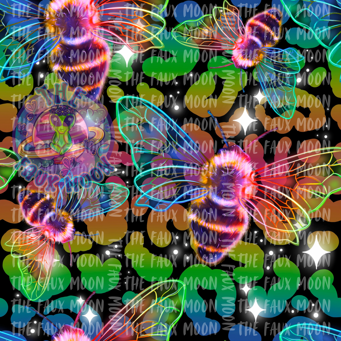 Leopard Bees—Sublimation