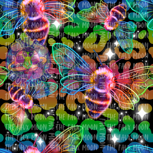 Leopard Bees—Faux