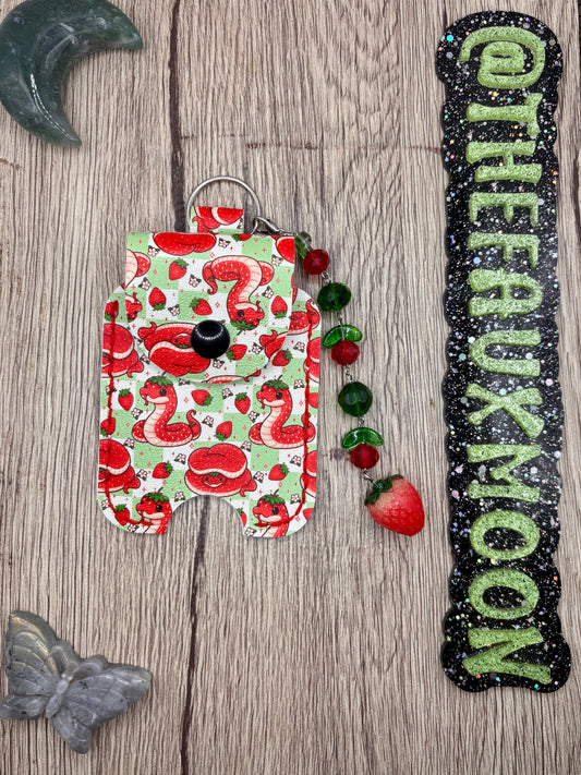 Strawberry Snake Sani Charm