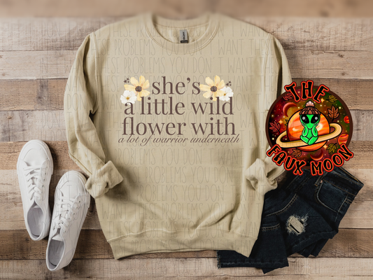 Wildflower Warrior Shirt—LEAVE NOTES