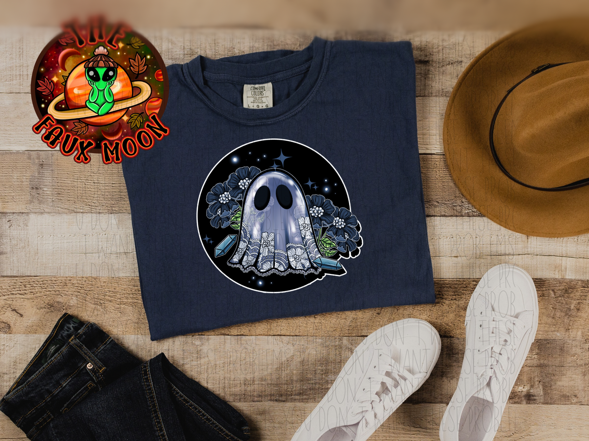 Ghost Lace Shirt—LEAVE NOTES